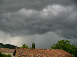 foto nuvole grandigene temporale 10 luglio 2005